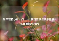 和平精英小白入门｜202X最新五段位顺序图解+实用升阶小技巧