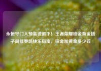 永恒守门人预备役退下！王者荣耀铂金黄金搭子局修罗场快乐指南，铂金加黄金多少钱