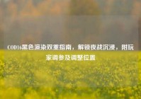COD16黑色渲染双重指南，解锁夜战沉浸，附玩家调参及调整位置