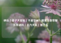 峡谷「搭子天花板」不是空喊！攥紧王者荣耀五黑键的「主力大队」是什么