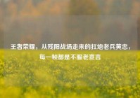 王者荣耀，从残阳战场走来的扛炮老兵黄忠，每一帧都是不服老宣言