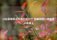 CF玩家刚架点开镜秒变PPT？专属稳回144掉帧全攻略奉上