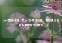 CSGO浪漫指南，用AWP沙鹰标轨迹，在经典点位留专属我喜欢你代号