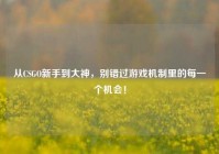 从CSGO新手到大神，别错过游戏机制里的每一个机会！