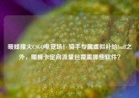 暖蜂撞火CSGO电竞场！骑手专属虚拟补给buff之外，暖蜂卡定向流量包覆盖哪些软件？