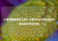 王者荣耀换装怎么换？从新手入门到秒换保命装的超实用全攻略
