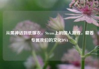 从黑神话到纸嫁衣，Steam上的国人游戏，藏着专属我们的文化DNA