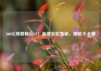 300元预算畅玩CF！最便宜配置单，刚枪不卡顿