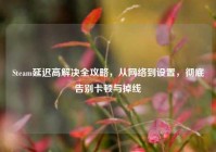Steam延迟高解决全攻略，从网络到设置，彻底告别卡顿与掉线