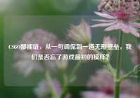 CSGO鄙视链，从一句调侃到一道无形壁垒，我们是否忘了游戏最初的模样？