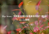 Elige Steam，为何是全球PC玩家本命平台？附EliGEsteam资料