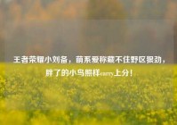 王者荣耀小刘备，萌系爱称藏不住野区狠劲，胖了的小鸟照样carry上分！