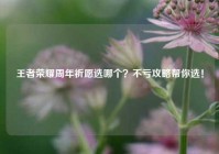 王者荣耀周年祈愿选哪个？不亏攻略帮你选！