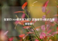 在家打CSGO要爽到飞起？这堆细节+延迟方案得收好！