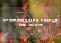 和平精英舰艇颜色等级全解析，从白皮到金甲，你的段位藏在颜色里