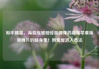 和平精英，海岛废墟楼惊现蹲弹药箱啃苹果味泡腾片的随身鬼！附鬼屋进入方法