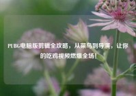PUBG电脑版剪辑全攻略，从菜鸟到导演，让你的吃鸡视频燃爆全场！
