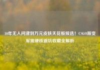 10年无人问津到万元皮肤天花板候选！CSGO渐变军需硬核避坑收藏全解析