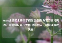 Steam全适配全场景手柄生态指南 附官方支持列表，卧室躺玩客厅大屏 硬核懒人一键解锁游戏天堂！