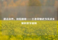道法自然，剑指巅峰——王者荣耀武当实战全解析教学视频