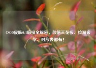 CSGO皮肤0-1磨损全解密，颜值天花板、捡漏玄学、对应表都有！