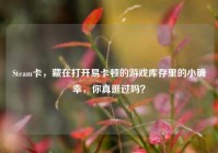 Steam卡，藏在打开易卡顿的游戏库存里的小确幸，你真逛过吗？