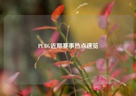 PUBG近期赛事热点速览
