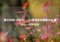 蒙古铁骑vs中国龙！CSGO赛场亚洲巅峰对决 蒙古Tiger战队出战