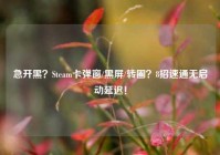 急开黑？Steam卡弹窗/黑屏/转圈？8招速通无启动延迟！