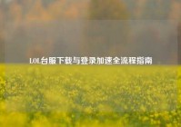 LOL台服下载与登录加速全流程指南