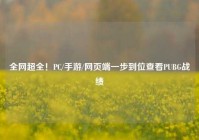 全网超全！PC/手游/网页端一步到位查看PUBG战绩