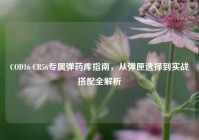 COD16 CR56专属弹药库指南，从弹匣选择到实战搭配全解析