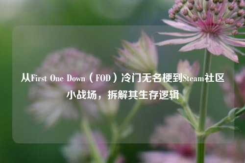 从First One Down（FOD）冷门无名梗到Steam社区小战场，拆解其生存逻辑