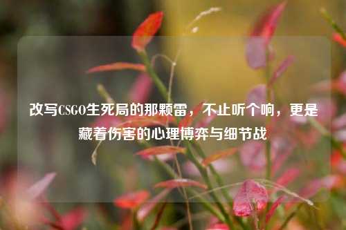 改写CSGO生死局的那颗雷，不止听个响，更是藏着伤害的心理博弈与细节战