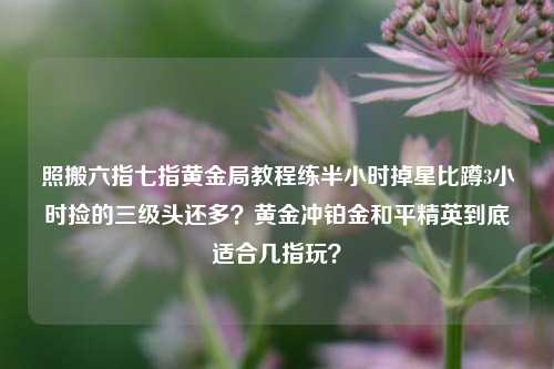 照搬六指七指黄金局教程练半小时掉星比蹲3小时捡的三级头还多？黄金冲铂金和平精英到底适合几指玩？