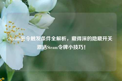 Steam密令触发条件全解析，藏得深的隐藏开关激活Steam令牌小技巧！