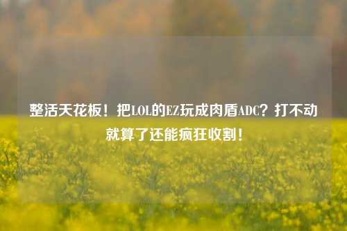 整活天花板！把LOL的EZ玩成肉盾ADC？打不动就算了还能疯狂收割！