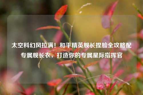 太空科幻风拉满!和平精英舰长捏脸全攻略配专属舰长衣,打造你的专属星际指挥官