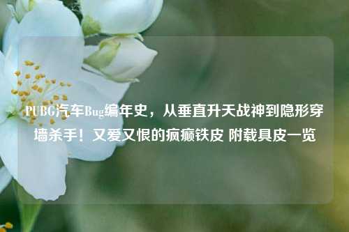 PUBG汽车Bug编年史,从垂直升天战神到隐形穿墙杀手!又爱又恨的疯癫铁皮 附载具皮一览