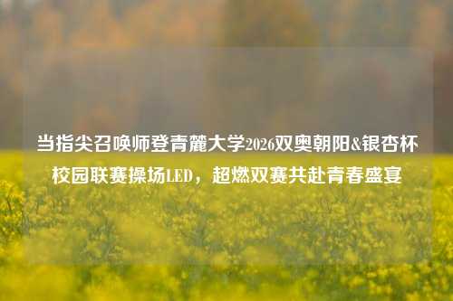 当指尖召唤师登青麓大学2026双奥朝阳&银杏杯校园联赛操场LED,超燃双赛共赴青春盛宴