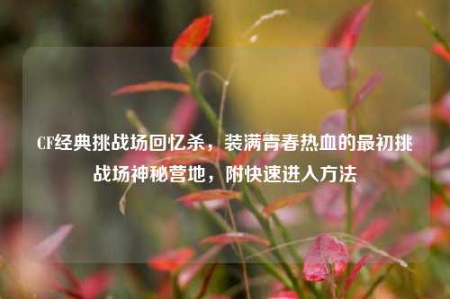 CF经典挑战场回忆杀,装满青春热血的最初挑战场神秘营地,附快速进入方法