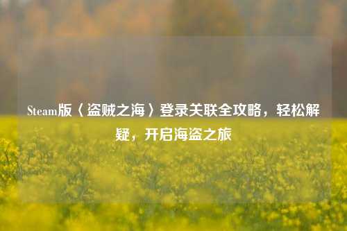 Steam版〈盗贼之海〉登录关联全攻略,轻松解疑,开启海盗之旅