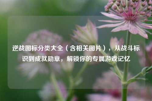 逆战图标分类大全（含相关图片），从战斗标识到成就勋章，解锁你的专属游戏记忆