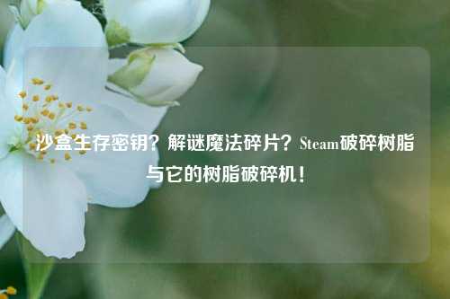 沙盒生存密钥?解谜魔法碎片?Steam破碎树脂与它的树脂破碎机!