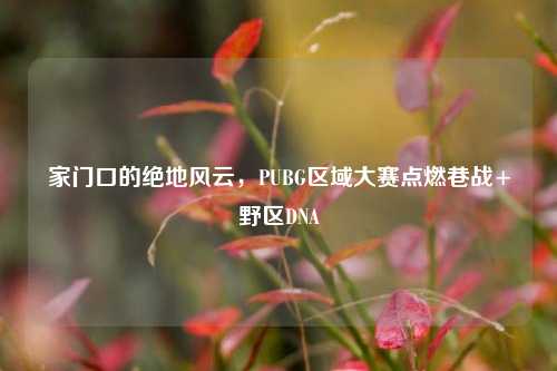 家门口的绝地风云，PUBG区域大赛点燃巷战+野区DNA