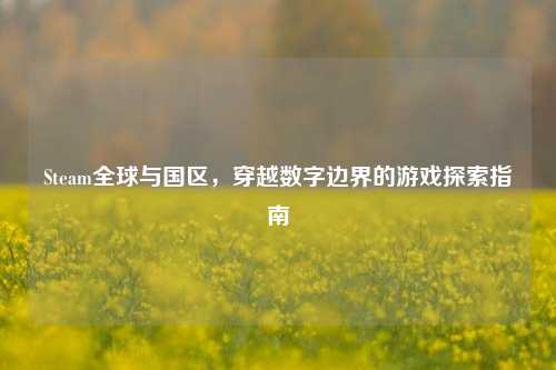 Steam全球与国区,穿越数字边界的游戏探索指南