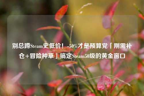 别总蹲Steam史低价!-50%才是预算党「刚需补仓+冒险种草」搞定Steam50级的黄金窗口