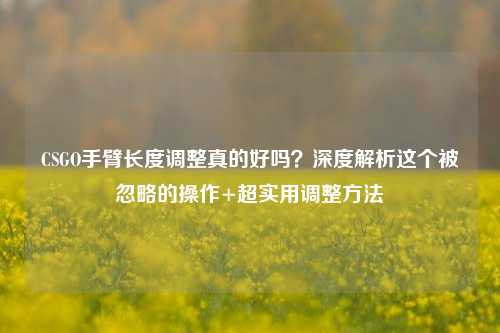 CSGO手臂长度调整真的好吗?深度解析这个被忽略的操作+超实用调整方法