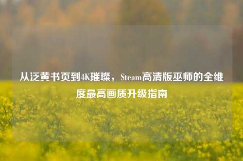 从泛黄书页到4K璀璨,Steam高清版巫师的全维度最高画质升级指南