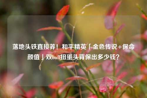 落地头铁直接莽!和平精英「金色传说+保命颜值」双buff扭蛋头背保出多少钱?